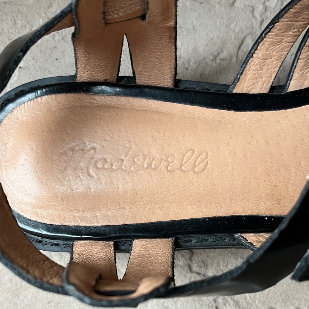 Madewell Black and Tan Leather Sandals - Picture 2 of 4